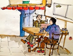 Coffee inside a shophouse