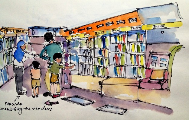 Inside the mobile library