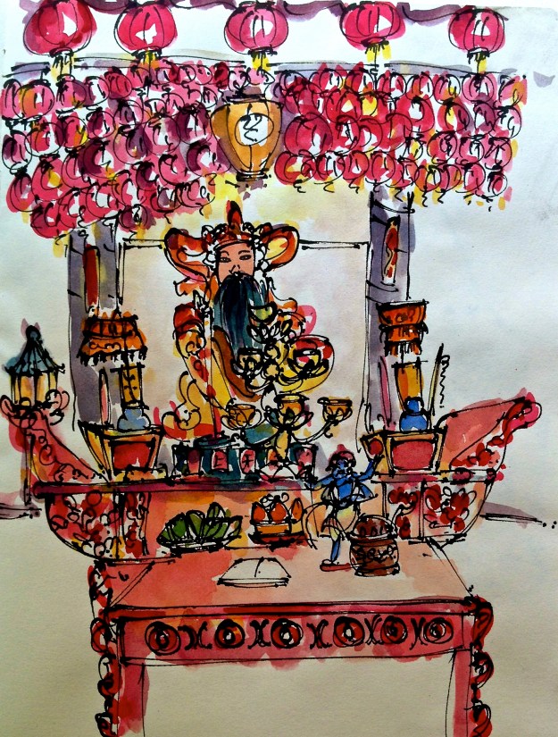 'The general of the north' - a revered Taoist deity in the Xuan Dian Jian temple, Singapore