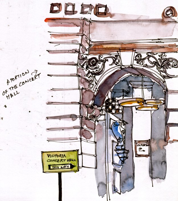 A portion of the Victoria Concert Hall