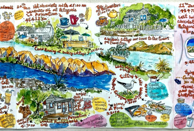 10th Jan / Arrowtown - I tried Gold Panning at Dudley Cottage for 10 dollars and got a certificate and vial containing my find!