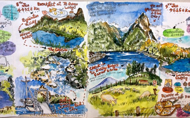 As the 2.5 hours MIlford Sound cruise ended, I became a sad, bumbling mush.  called it the Milford Hangover. It was hard for my husband to drag me away to the car. I kept walking back.