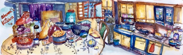 Bhumi's 'cluttered' Kitchen in a 2-room HDB in Kelantan