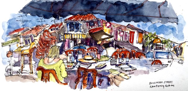 View from the Kampong Glam Cafe